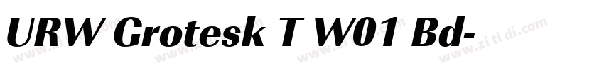 URW Grotesk T W01 Bd字体转换
